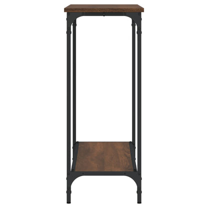 Konsolentisch Braun Eichen-Optik 101x30,5x75 cm Holzwerkstoff - Pazzar.ch