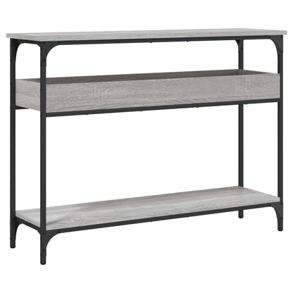 Konsolentisch mit Ablage Grau Sonoma 100x29x75cm Holzwerkstoff - Pazzar.ch