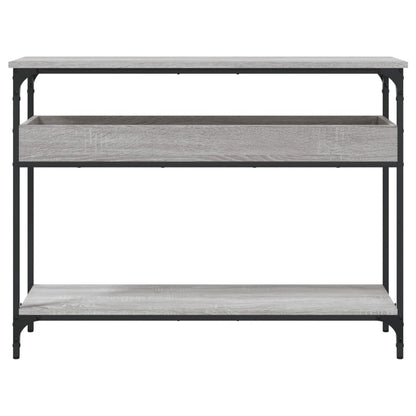 Konsolentisch mit Ablage Grau Sonoma 100x29x75cm Holzwerkstoff - Pazzar.ch