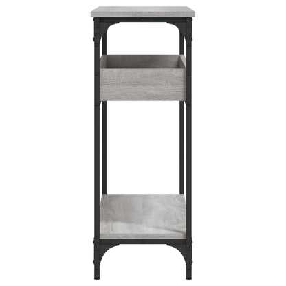 Konsolentisch mit Ablage Grau Sonoma 100x29x75cm Holzwerkstoff - Pazzar.ch