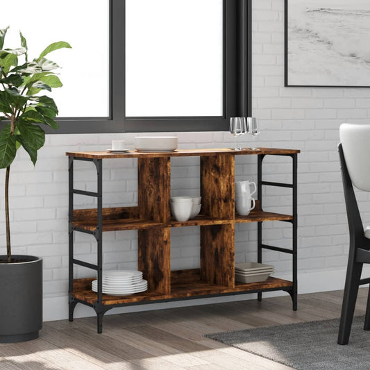 Sideboard Räuchereiche 102x32x73,5 cm Holzwerkstoff - Pazzar.ch