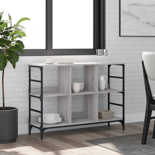 Sideboard Grau Sonoma 102x32x73,5 cm Holzwerkstoff - Pazzar.ch