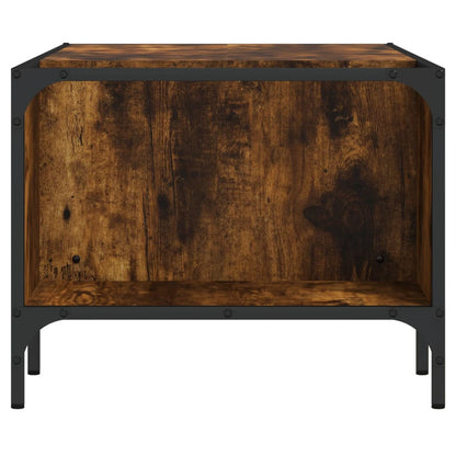 Couchtisch mit Regal Räuchereiche 100x51x40 cm Holzwerkstoff - Pazzar.ch