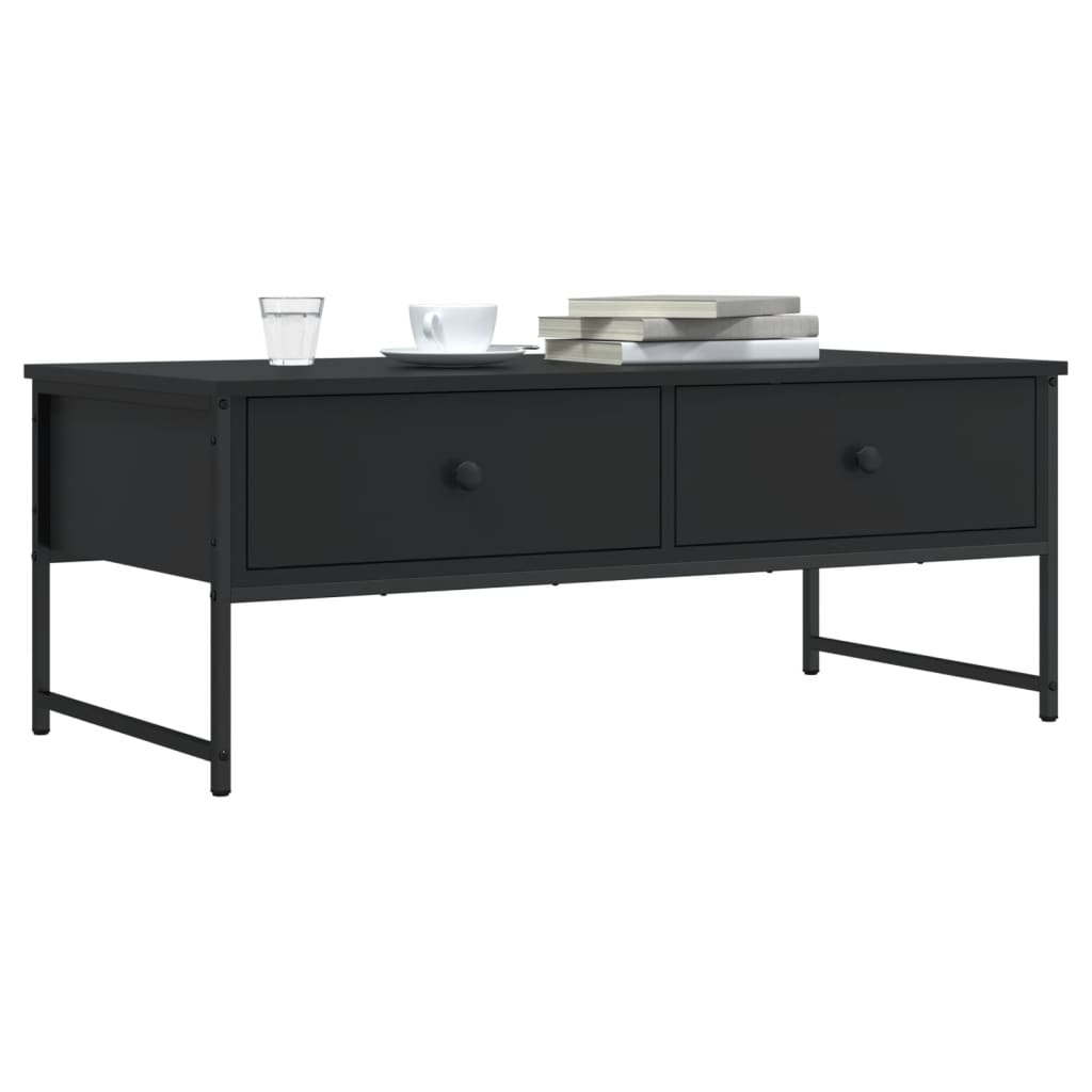 Couchtisch Schwarz 101x49x39,5 cm Holzwerkstoff - Pazzar.ch