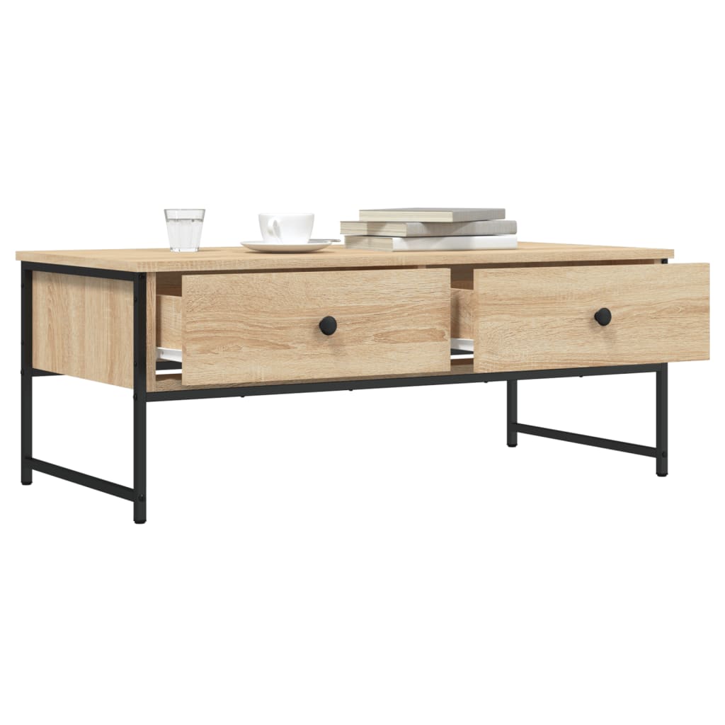 Couchtisch Sonoma-Eiche 101x49x39,5 cm Holzwerkstoff - Pazzar.ch