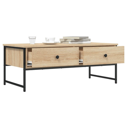 Couchtisch Sonoma-Eiche 101x49x39,5 cm Holzwerkstoff - Pazzar.ch