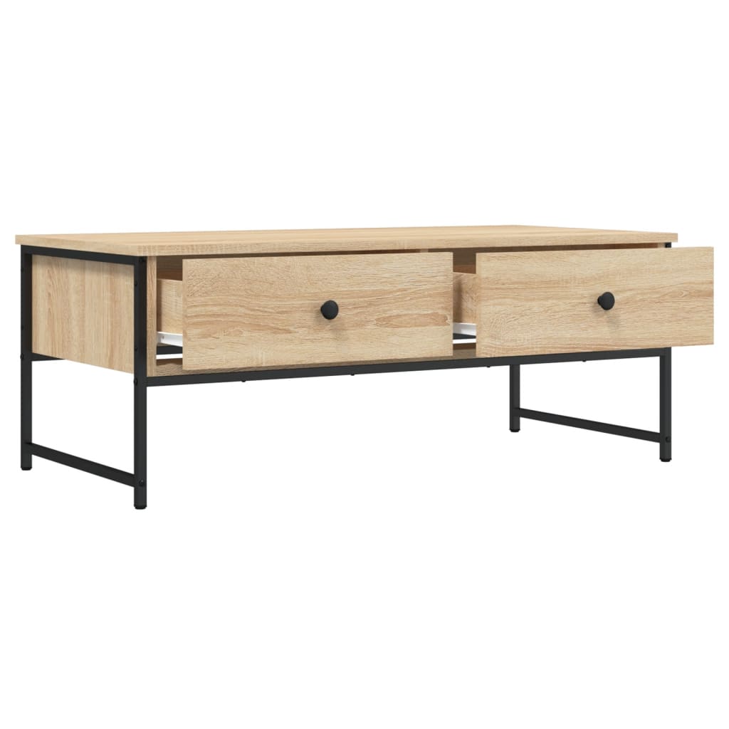 Couchtisch Sonoma-Eiche 101x49x39,5 cm Holzwerkstoff - Pazzar.ch