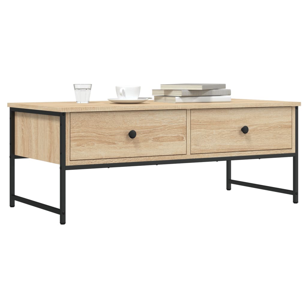 Couchtisch Sonoma-Eiche 101x49x39,5 cm Holzwerkstoff - Pazzar.ch