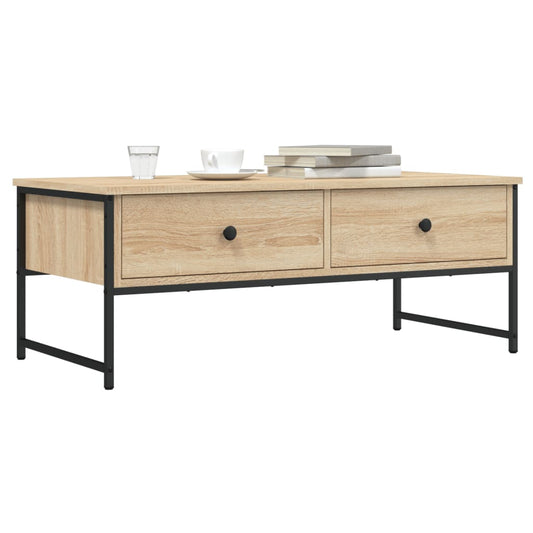 Couchtisch Sonoma-Eiche 101x49x39,5 cm Holzwerkstoff - Pazzar.ch