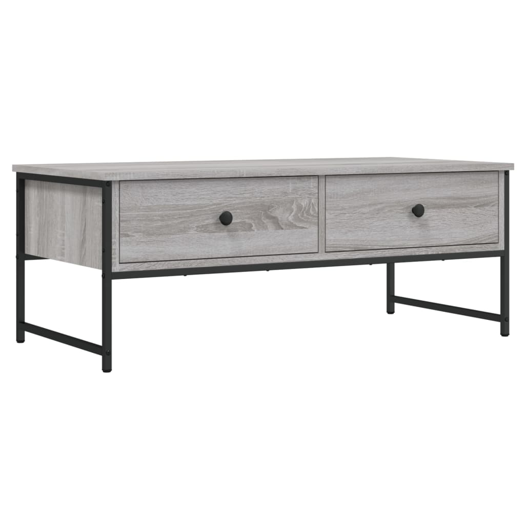 Couchtisch Grau Sonoma 101x49x39,5 cm Holzwerkstoff - Pazzar.ch