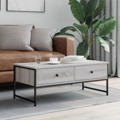 Couchtisch Grau Sonoma 101x49x39,5 cm Holzwerkstoff - Pazzar.ch