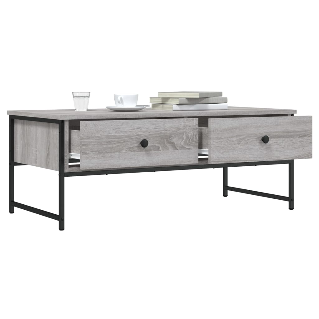 Couchtisch Grau Sonoma 101x49x39,5 cm Holzwerkstoff - Pazzar.ch