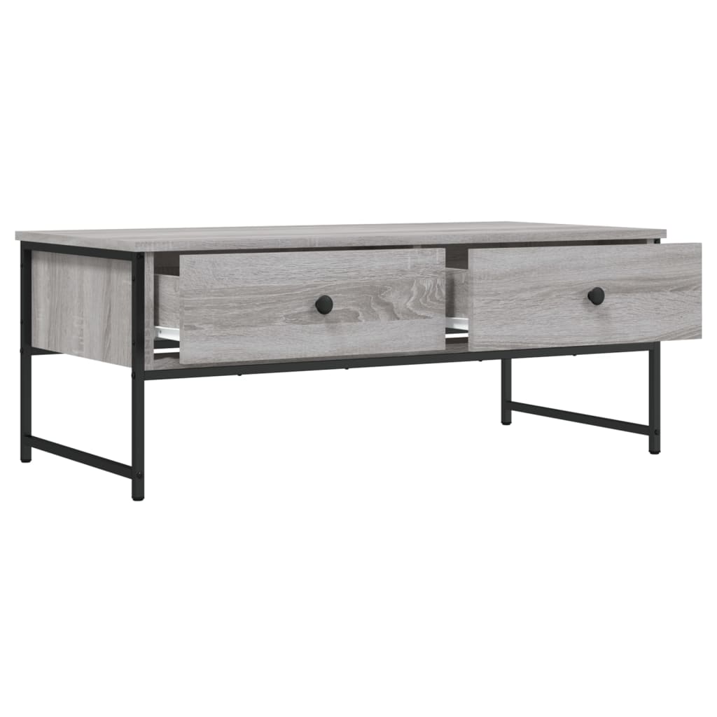 Couchtisch Grau Sonoma 101x49x39,5 cm Holzwerkstoff - Pazzar.ch