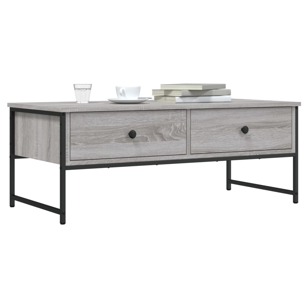 Couchtisch Grau Sonoma 101x49x39,5 cm Holzwerkstoff - Pazzar.ch