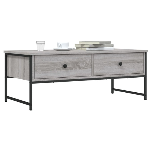 Couchtisch Grau Sonoma 101x49x39,5 cm Holzwerkstoff - Pazzar.ch