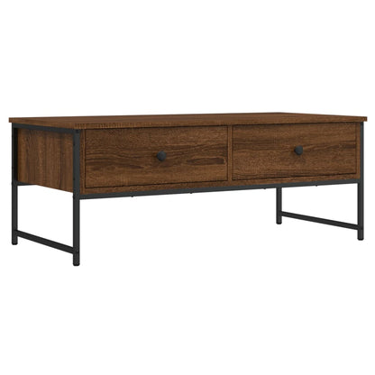 Couchtisch Braun Eichen-Optik 101x49x39,5 cm Holzwerkstoff - Pazzar.ch