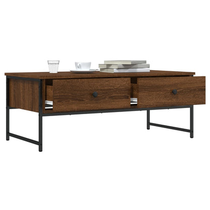 Couchtisch Braun Eichen-Optik 101x49x39,5 cm Holzwerkstoff - Pazzar.ch