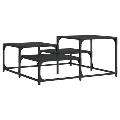 Couchtisch Schwarz 87,5x87,5x40 cm Holzwerkstoff - Pazzar.ch