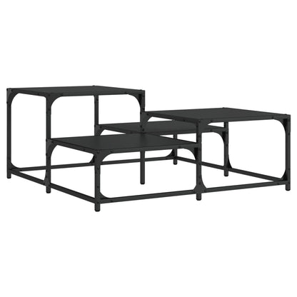Couchtisch Schwarz 87,5x87,5x40 cm Holzwerkstoff - Pazzar.ch