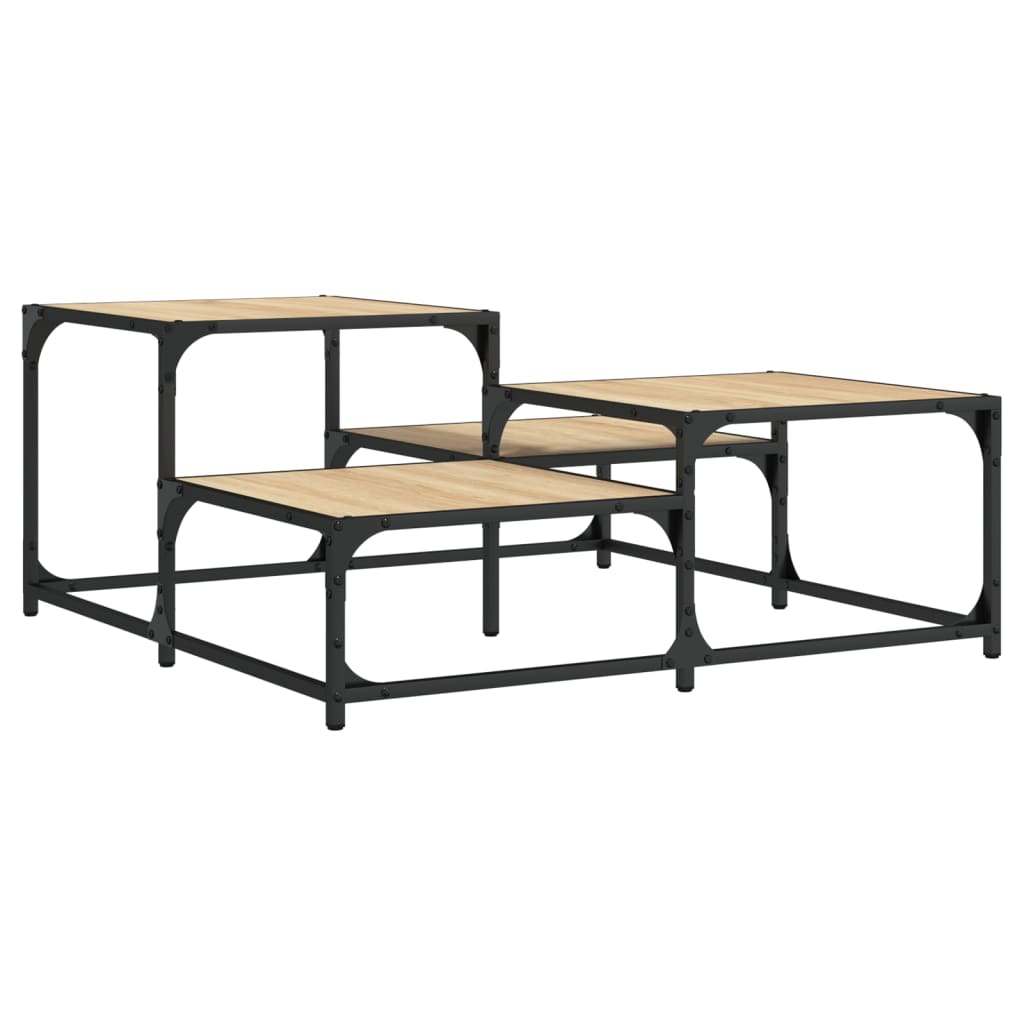 Couchtisch Sonoma-Eiche 87,5x87,5x40 cm Holzwerkstoff - Pazzar.ch