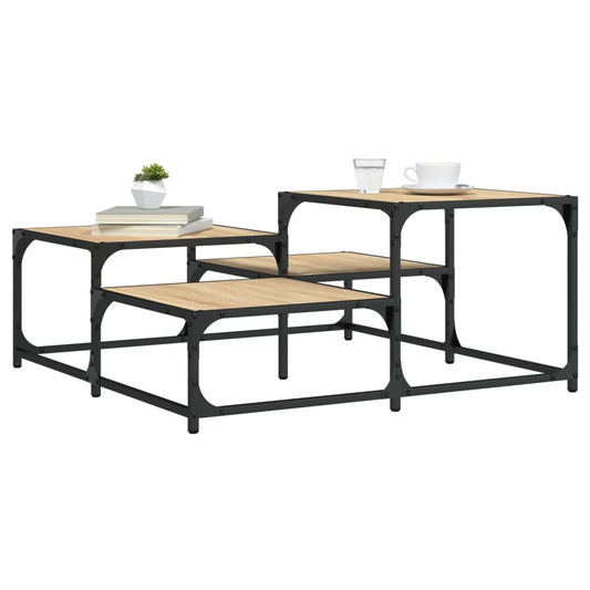 Couchtisch Sonoma-Eiche 87,5x87,5x40 cm Holzwerkstoff - Pazzar.ch