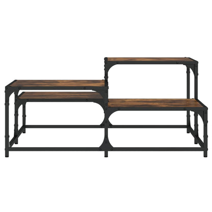 Couchtisch Räuchereiche 87,5x87,5x40 cm Holzwerkstoff - Pazzar.ch