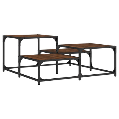 Couchtisch Braun Eichen-Optik 87,5x87,5x40 cm Holzwerkstoff - Pazzar.ch