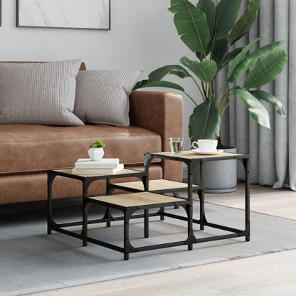 Couchtisch Sonoma-Eiche 68x68x40 cm Holzwerkstoff - Pazzar.ch