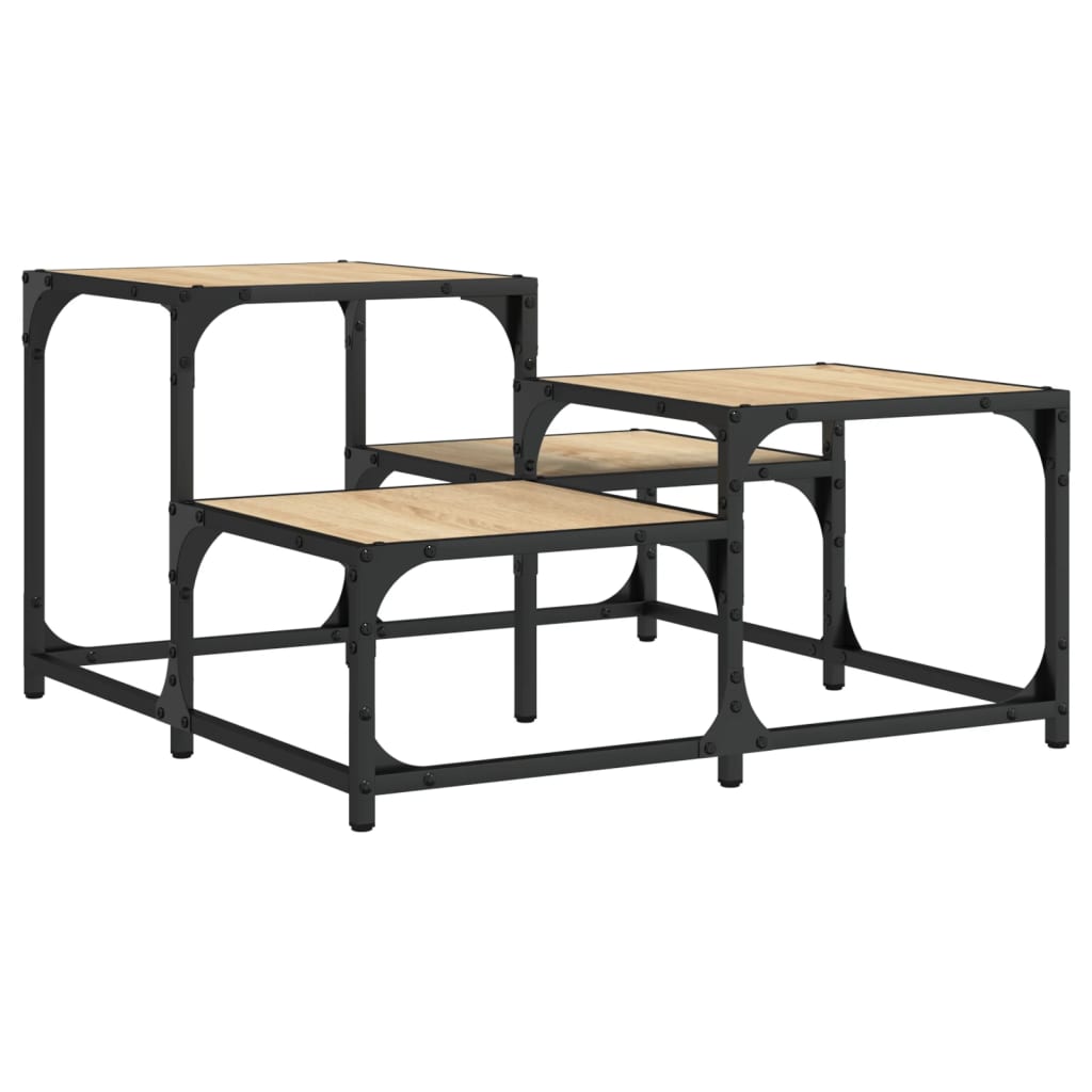 Couchtisch Sonoma-Eiche 68x68x40 cm Holzwerkstoff - Pazzar.ch