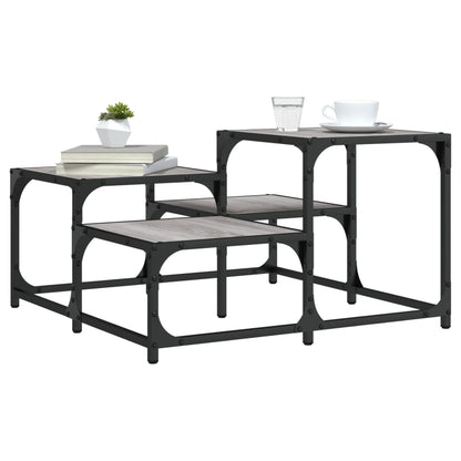 Couchtisch Grau Sonoma 68x68x40 cm Holzwerkstoff - Pazzar.ch