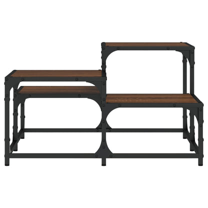 Couchtisch Braun Eichen-Optik 68x68x40 cm Holzwerkstoff - Pazzar.ch