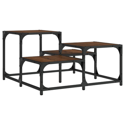 Couchtisch Braun Eichen-Optik 68x68x40 cm Holzwerkstoff - Pazzar.ch