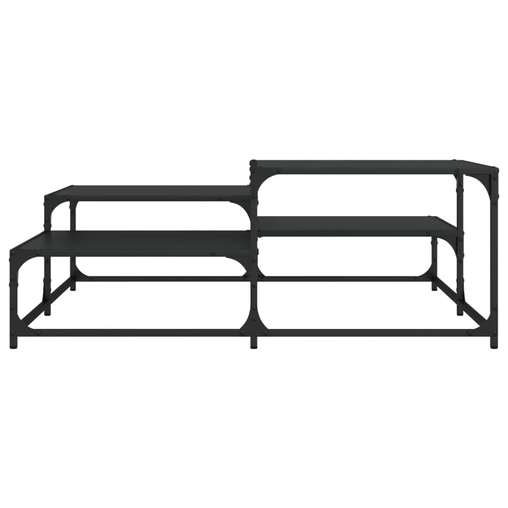 Couchtisch Schwarz 107x107x40 cm Holzwerkstoff - Pazzar.ch