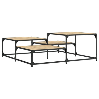 Couchtisch Sonoma-Eiche 107x107x40 cm Holzwerkstoff - Pazzar.ch