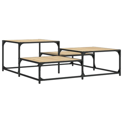 Couchtisch Sonoma-Eiche 107x107x40 cm Holzwerkstoff - Pazzar.ch