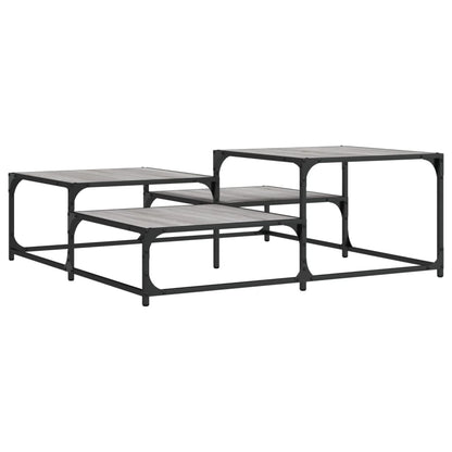 Couchtisch Grau Sonoma 107x107x40 cm Holzwerkstoff - Pazzar.ch