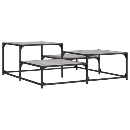 Couchtisch Grau Sonoma 107x107x40 cm Holzwerkstoff - Pazzar.ch