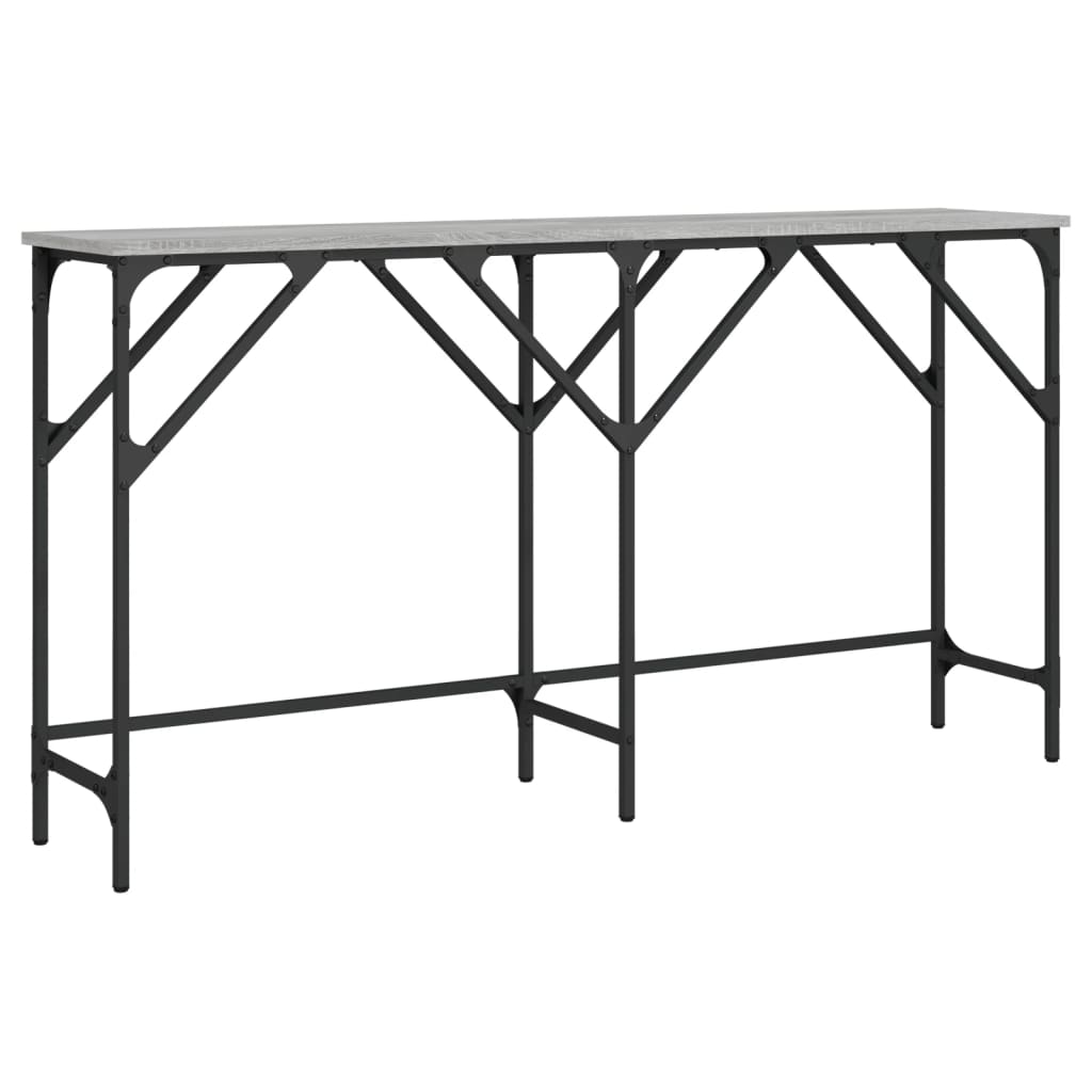 Konsolentisch Grau Sonoma 140x29x75 cm Holzwerkstoff - Pazzar.ch