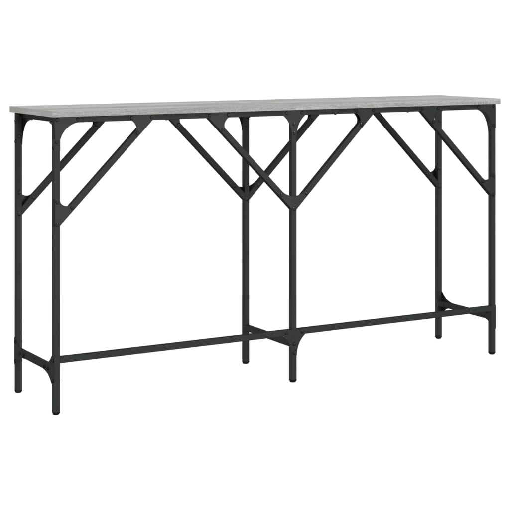 Konsolentisch Grau Sonoma 140x29x75 cm Holzwerkstoff - Pazzar.ch