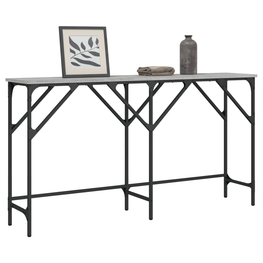 Konsolentisch Grau Sonoma 140x29x75 cm Holzwerkstoff - Pazzar.ch
