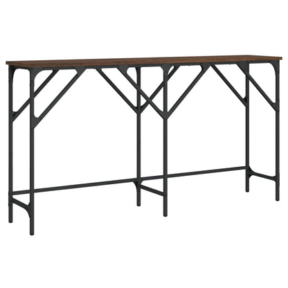 Konsolentisch Braun Eichen-Optik 140x29x75 cm Holzwerkstoff - Pazzar.ch