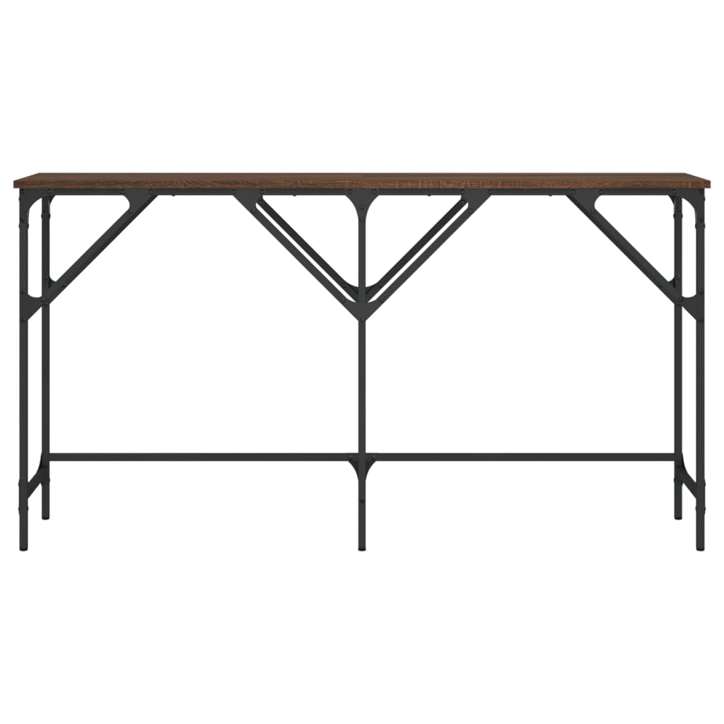 Konsolentisch Braun Eichen-Optik 140x29x75 cm Holzwerkstoff - Pazzar.ch