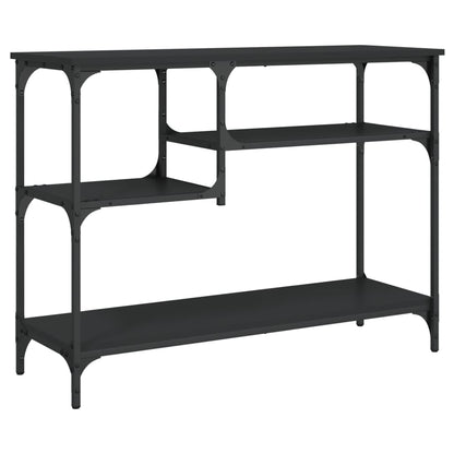Konsolentisch mit Ablagen Schwarz 100x35x75 cm - Pazzar.ch