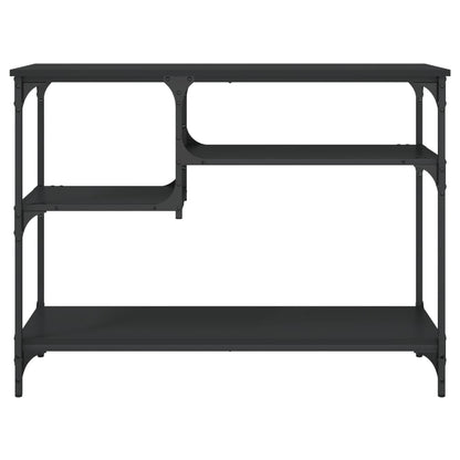 Konsolentisch mit Ablagen Schwarz 100x35x75 cm - Pazzar.ch