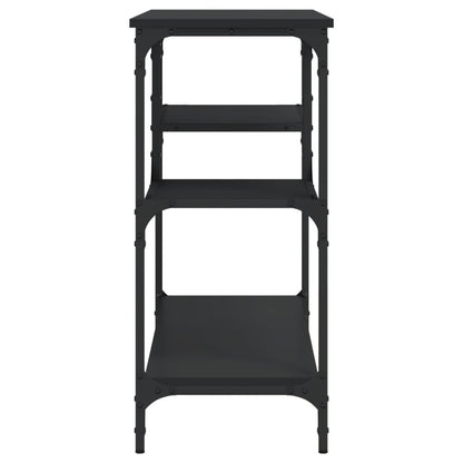 Konsolentisch mit Ablagen Schwarz 100x35x75 cm - Pazzar.ch