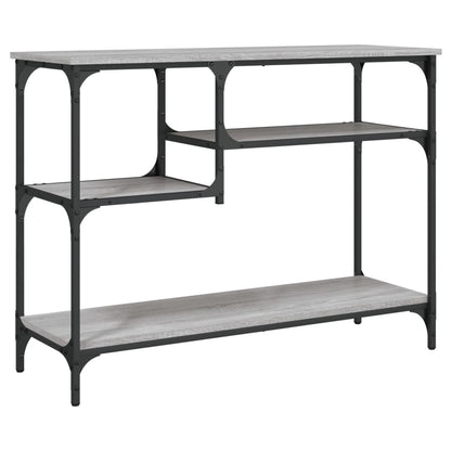 Konsolentisch mit Ablagen Grau Sonoma 100x35x75 cm - Pazzar.ch