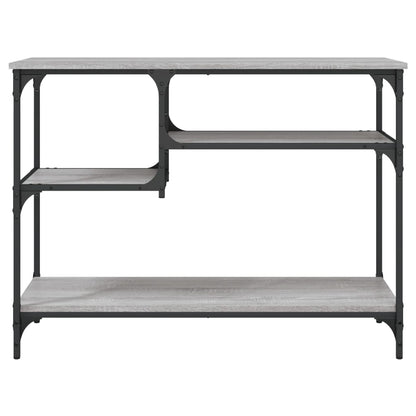Konsolentisch mit Ablagen Grau Sonoma 100x35x75 cm - Pazzar.ch