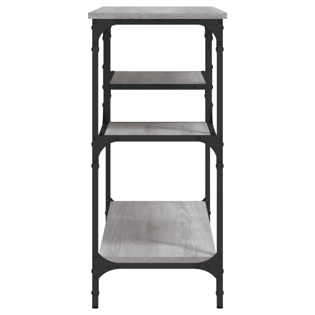 Konsolentisch mit Ablagen Grau Sonoma 100x35x75 cm - Pazzar.ch