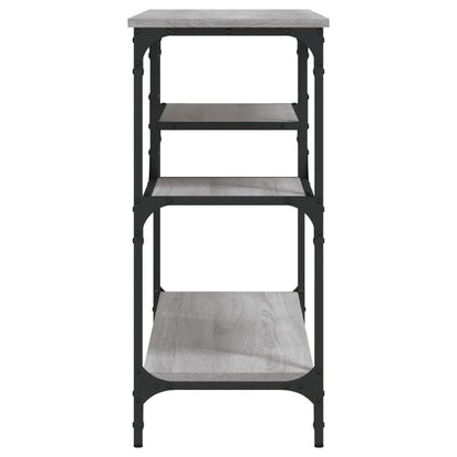 Konsolentisch mit Ablagen Grau Sonoma 100x35x75 cm - Pazzar.ch