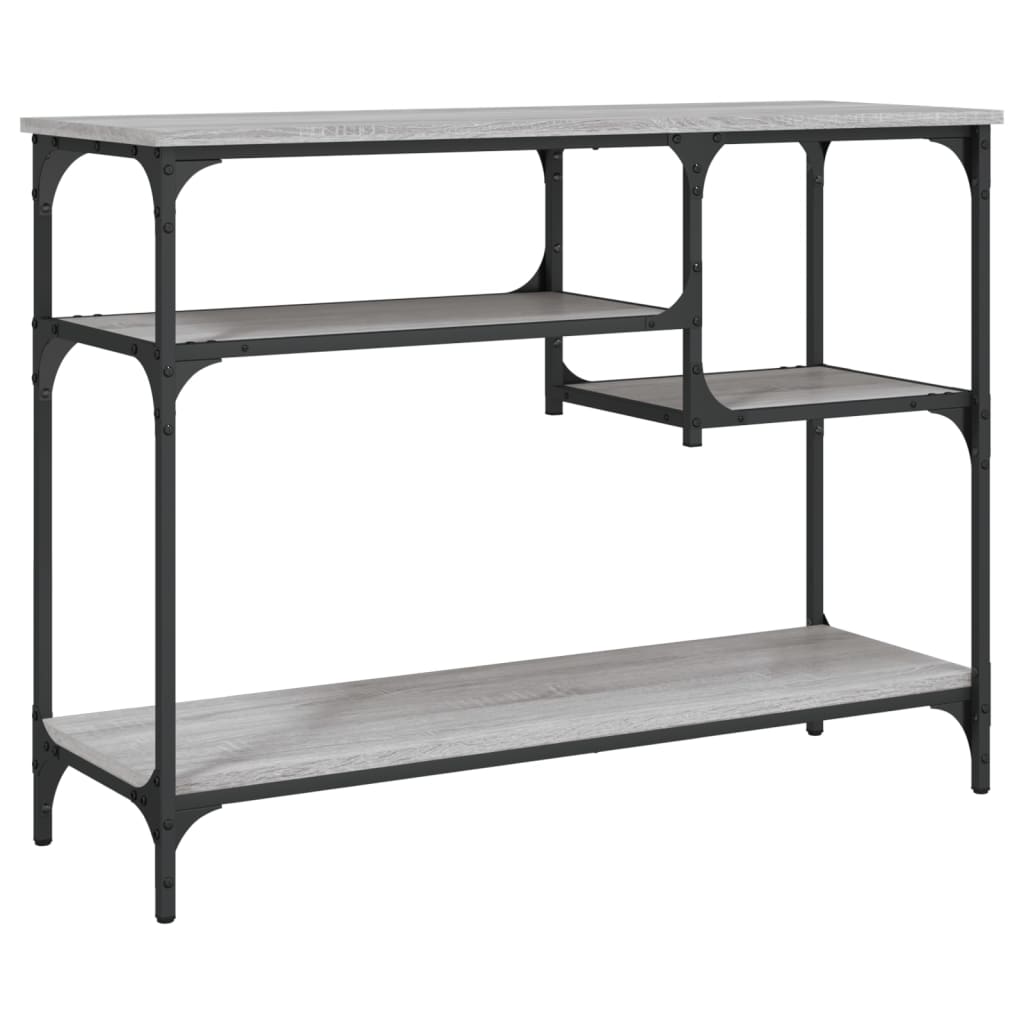 Konsolentisch mit Ablagen Grau Sonoma 100x35x75 cm - Pazzar.ch